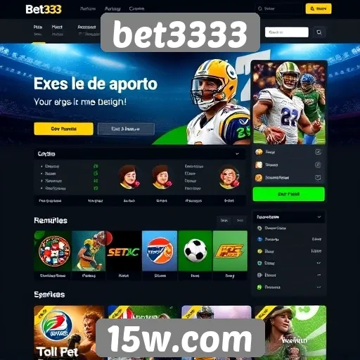 Acessibilidade e interface do site bet3333