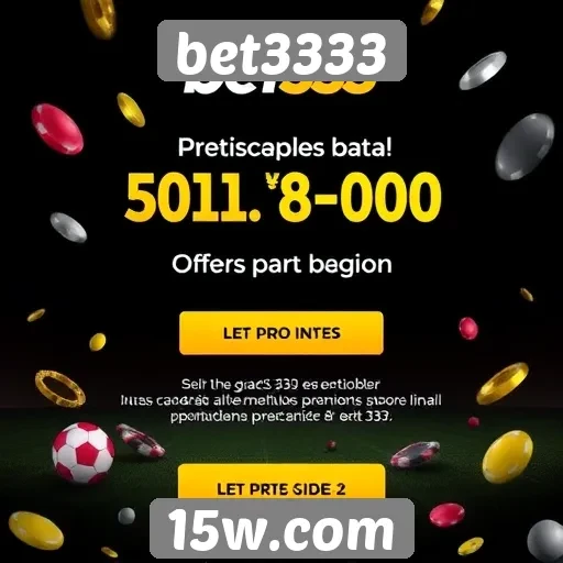 Promoções e bônus disponíveis no bet3333